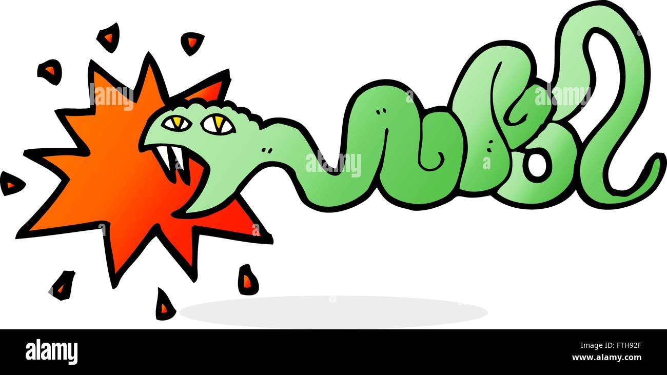 cartoon biting snake Stock Vector Image & Art - Alamy