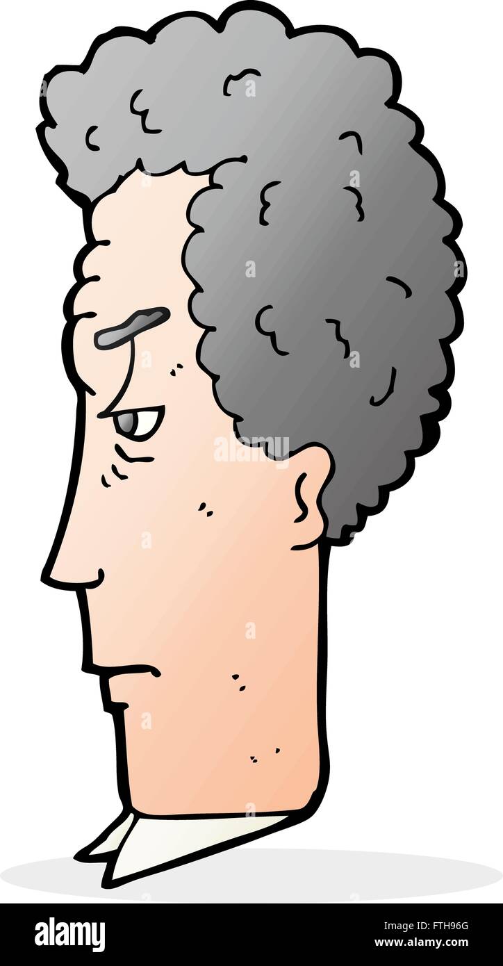 Cartoon Grey Haired Man Stock Vector Image Art Alamy