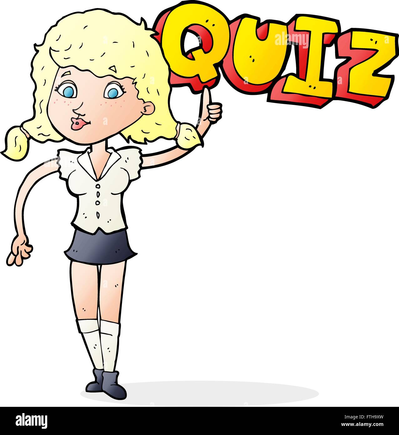 Freehand drawn cartoon quiz symbol hi-res stock photography and images ...