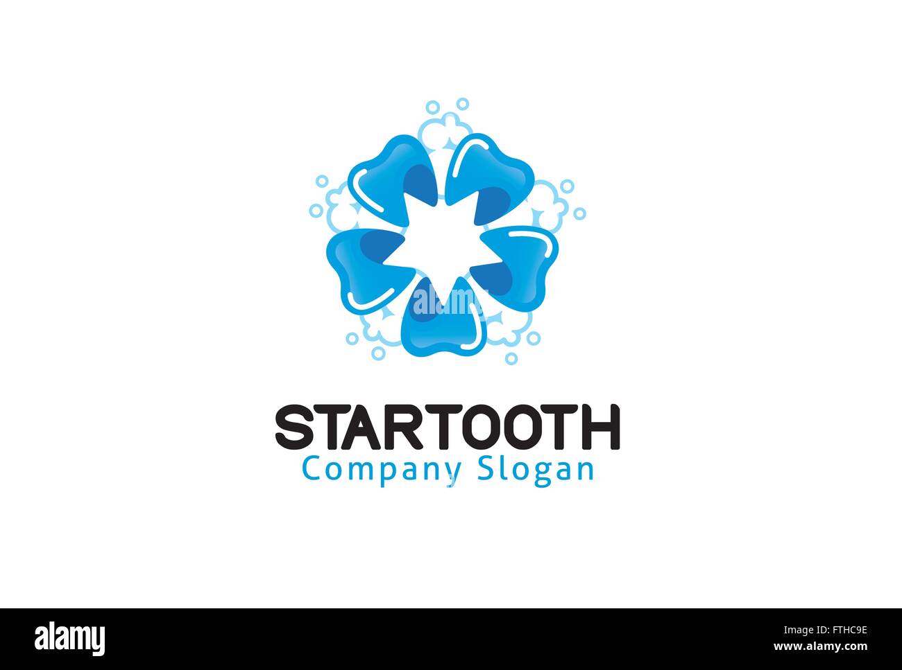 Star Tooth Design Illustration Stock Vector