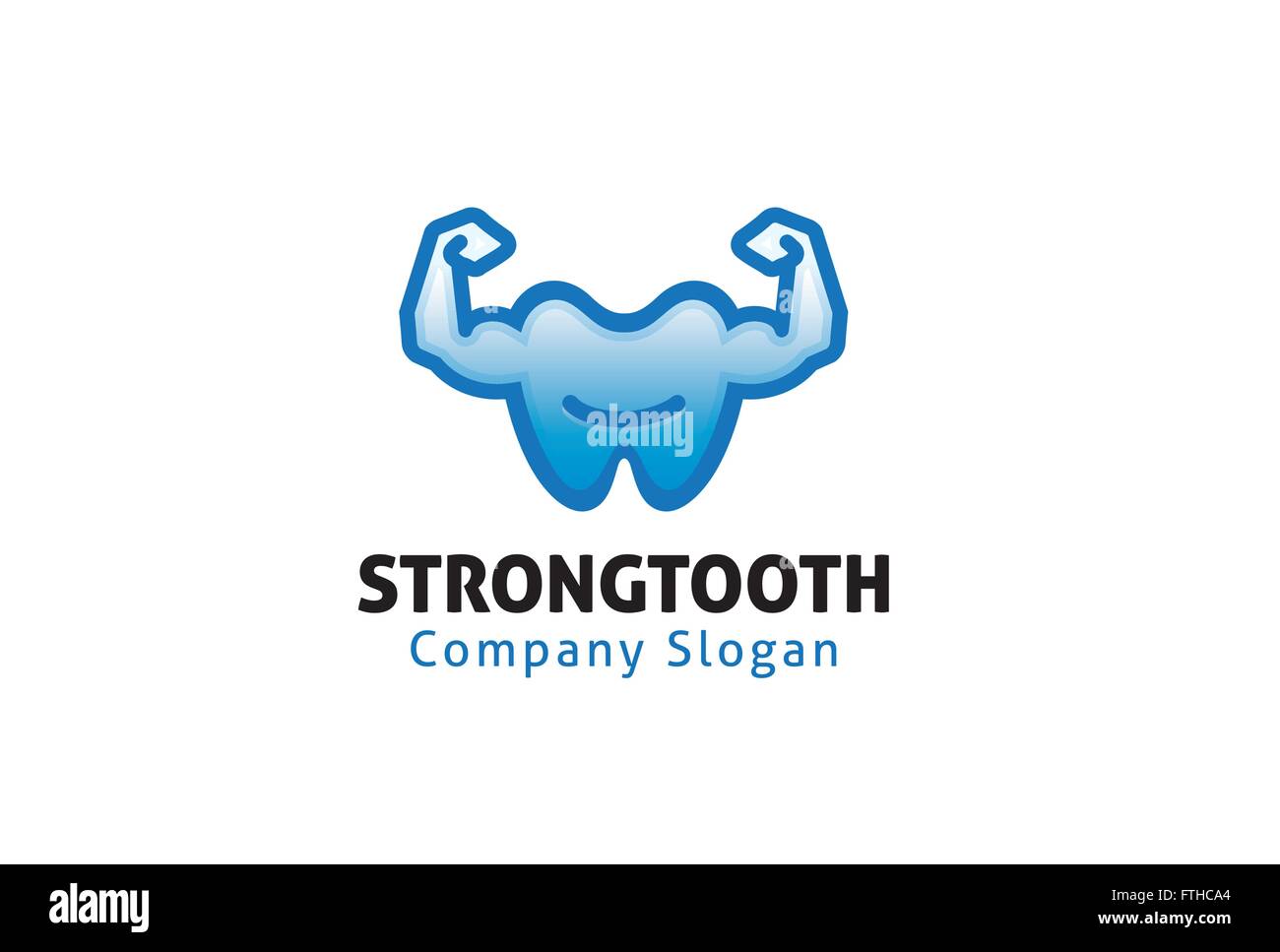 Strong Tooth Design Illustration Stock Vector