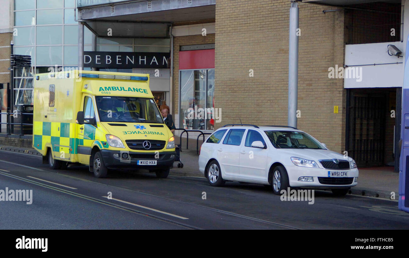 South Western Ambulance vehicles Stock Photo
