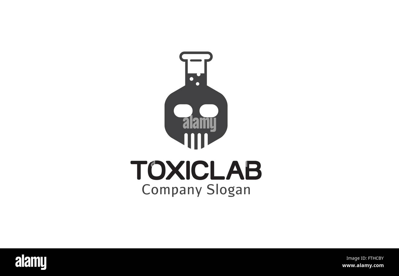 Toxic Lab Design Illustration Stock Vector