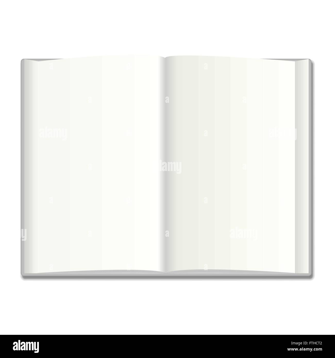 Blank book vector illustration Stock Vector