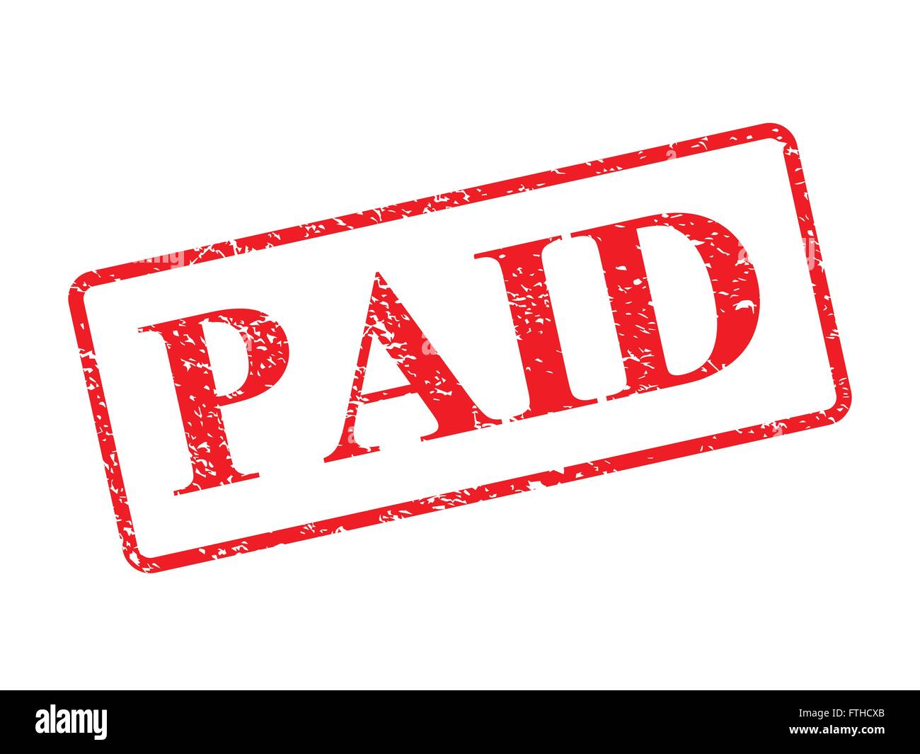 Paid red stamp vector illustration Stock Vector Image & Art - Alamy