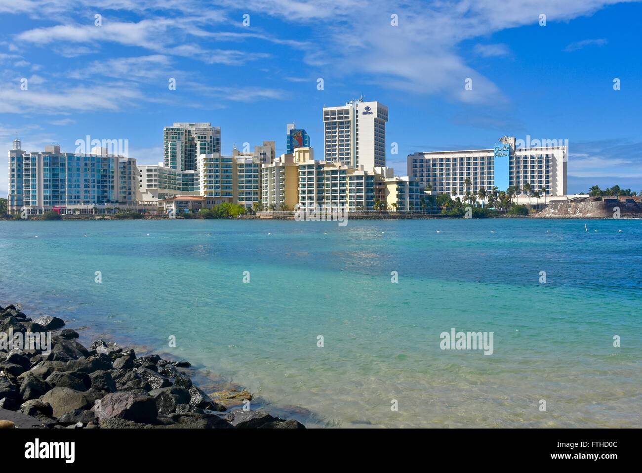 Condado beach in Puerto Rico Stock Photo