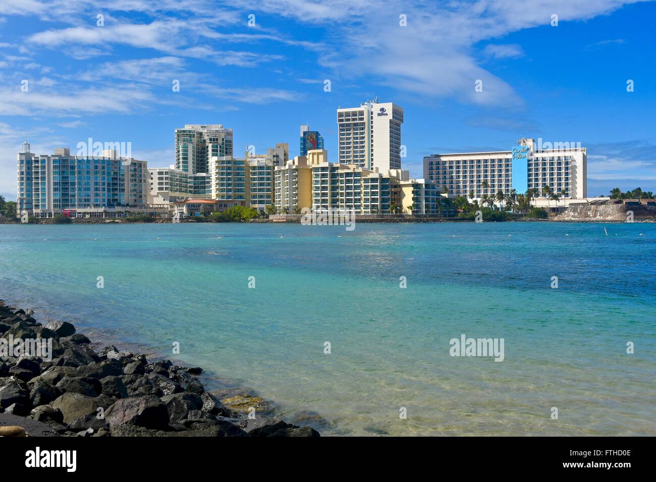 Condado beach in Puerto Rico Stock Photo