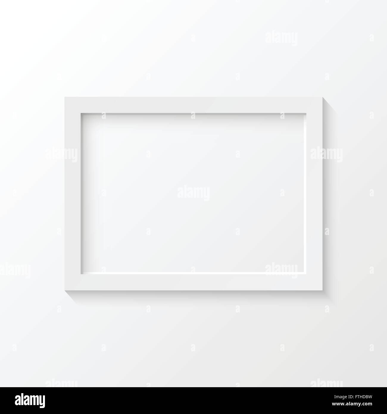 White picture frame vector illustration Stock Vector Image & Art Alamy