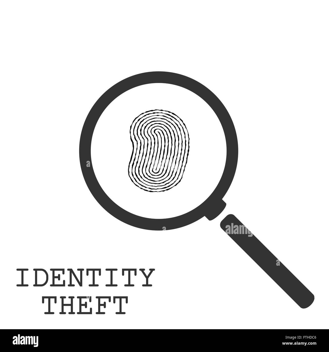 Identity Theft Illustration Stock Vector