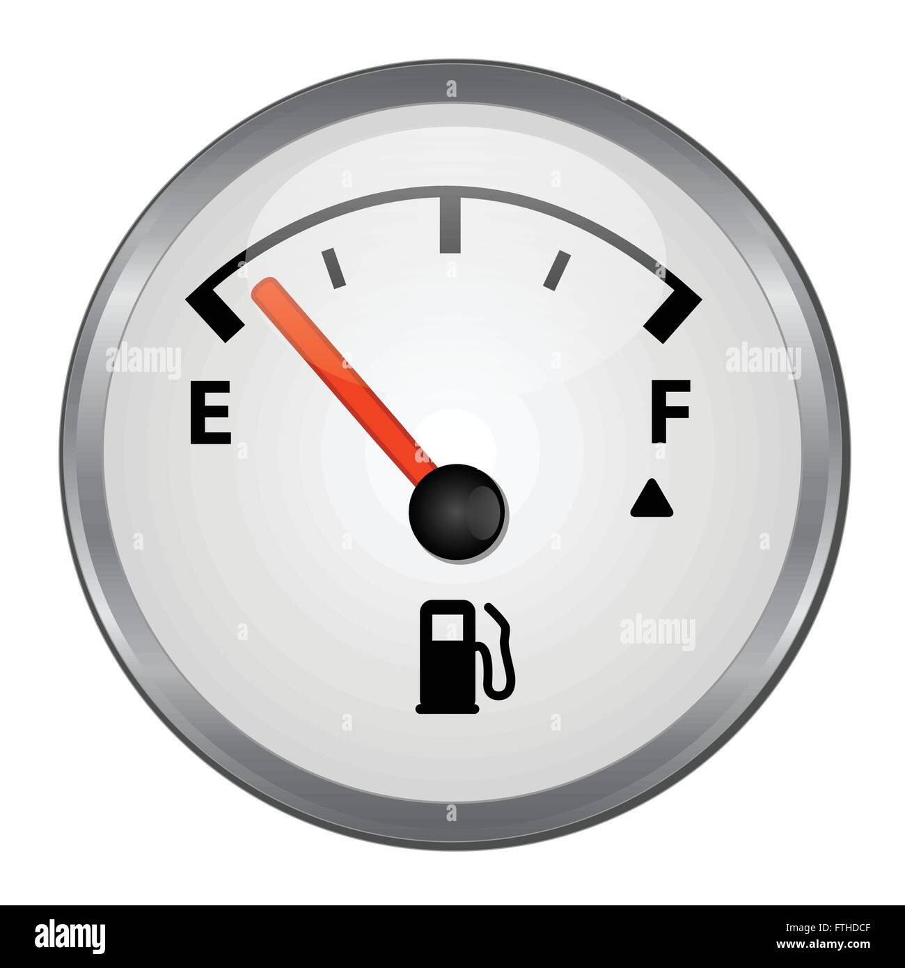 Gas Gauge Illustration Stock Vector