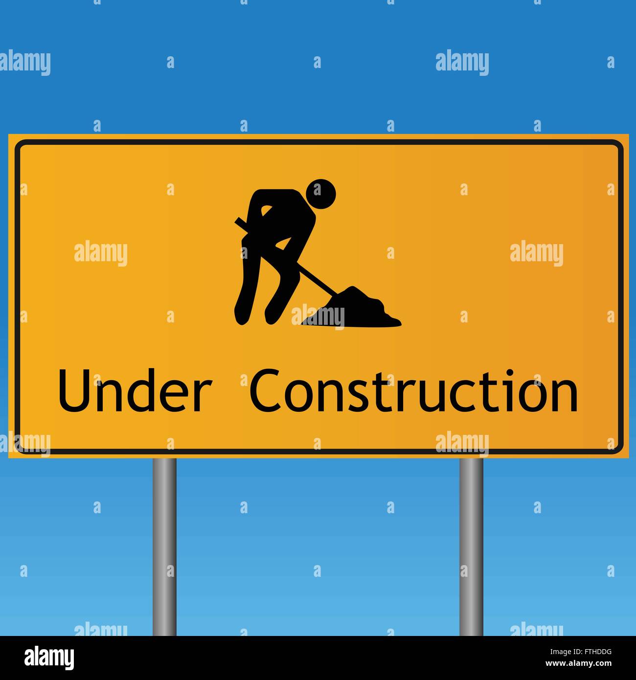 Under Construction Sign Stock Vector Image & Art Alamy