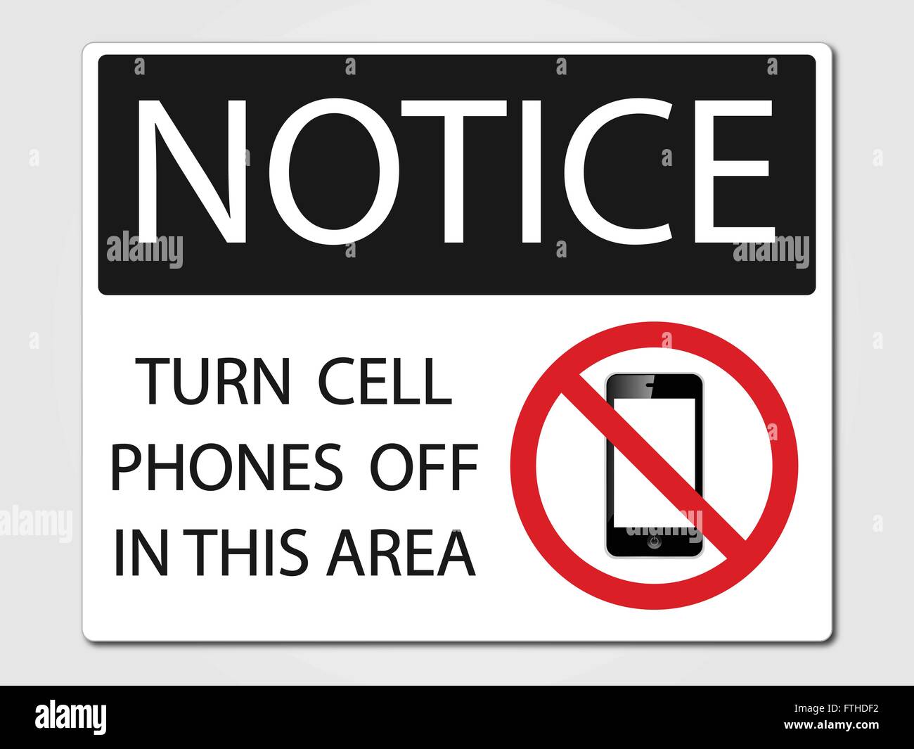 No cell phones allowed vector sign Stock Vector