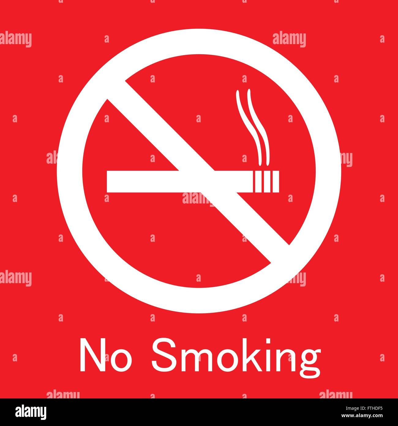 No Smoking Sign Stock Vector Image & Art - Alamy