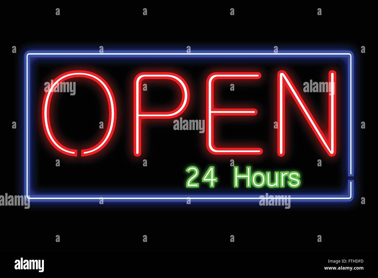 Sign open word Stock Vector Images Alamy