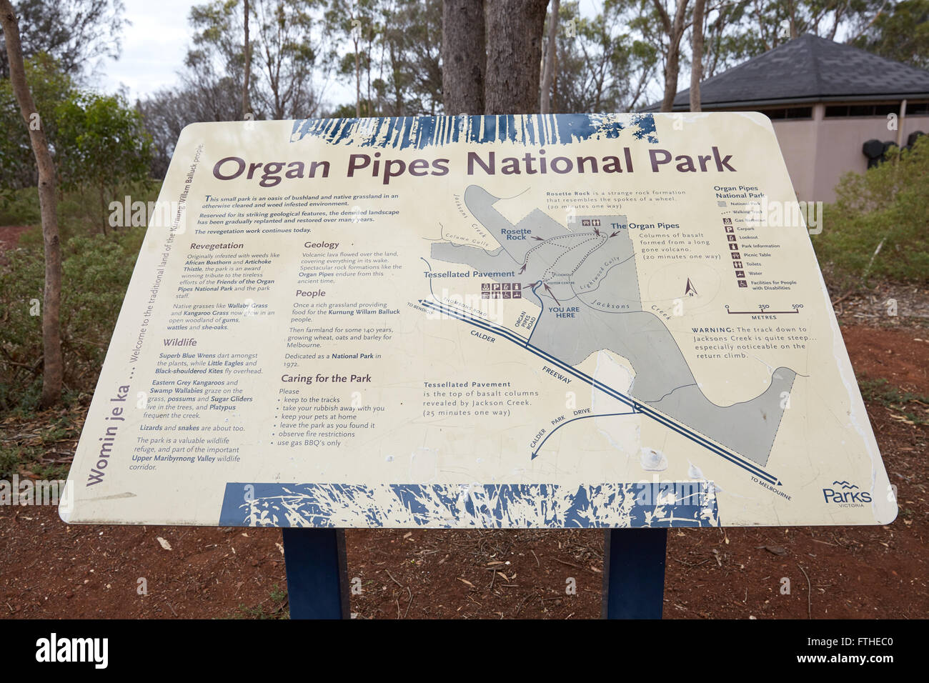 Organ Pipes National Park Victoria Australia Stock Photo