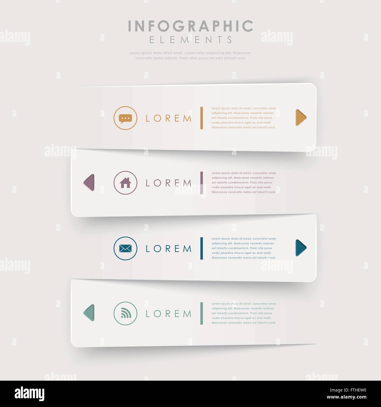 modern design banners template infographic elements isolated on white ...