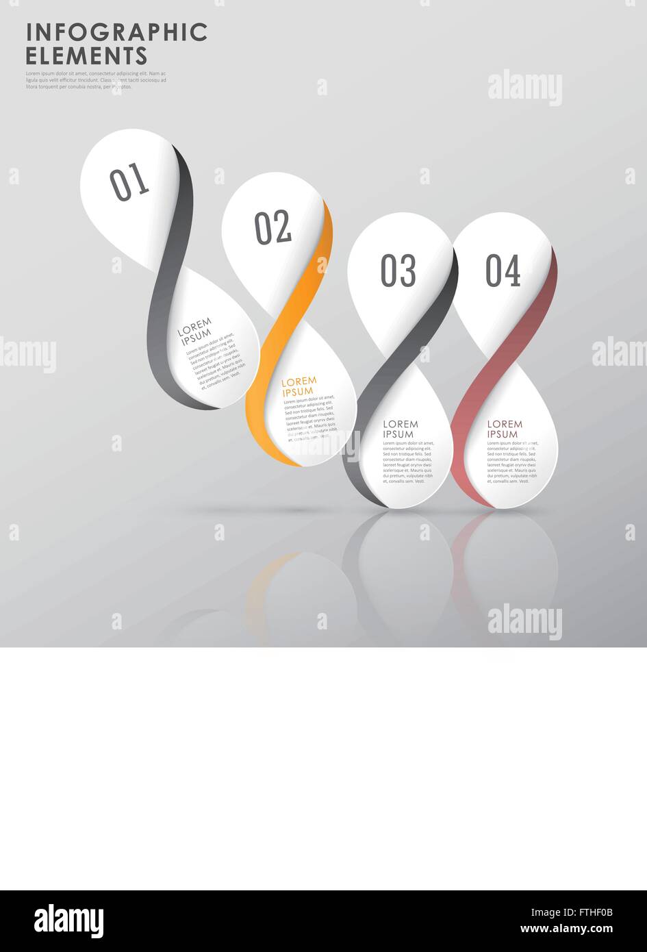 modern colorful infinity symbol infographic elements template Stock ...
