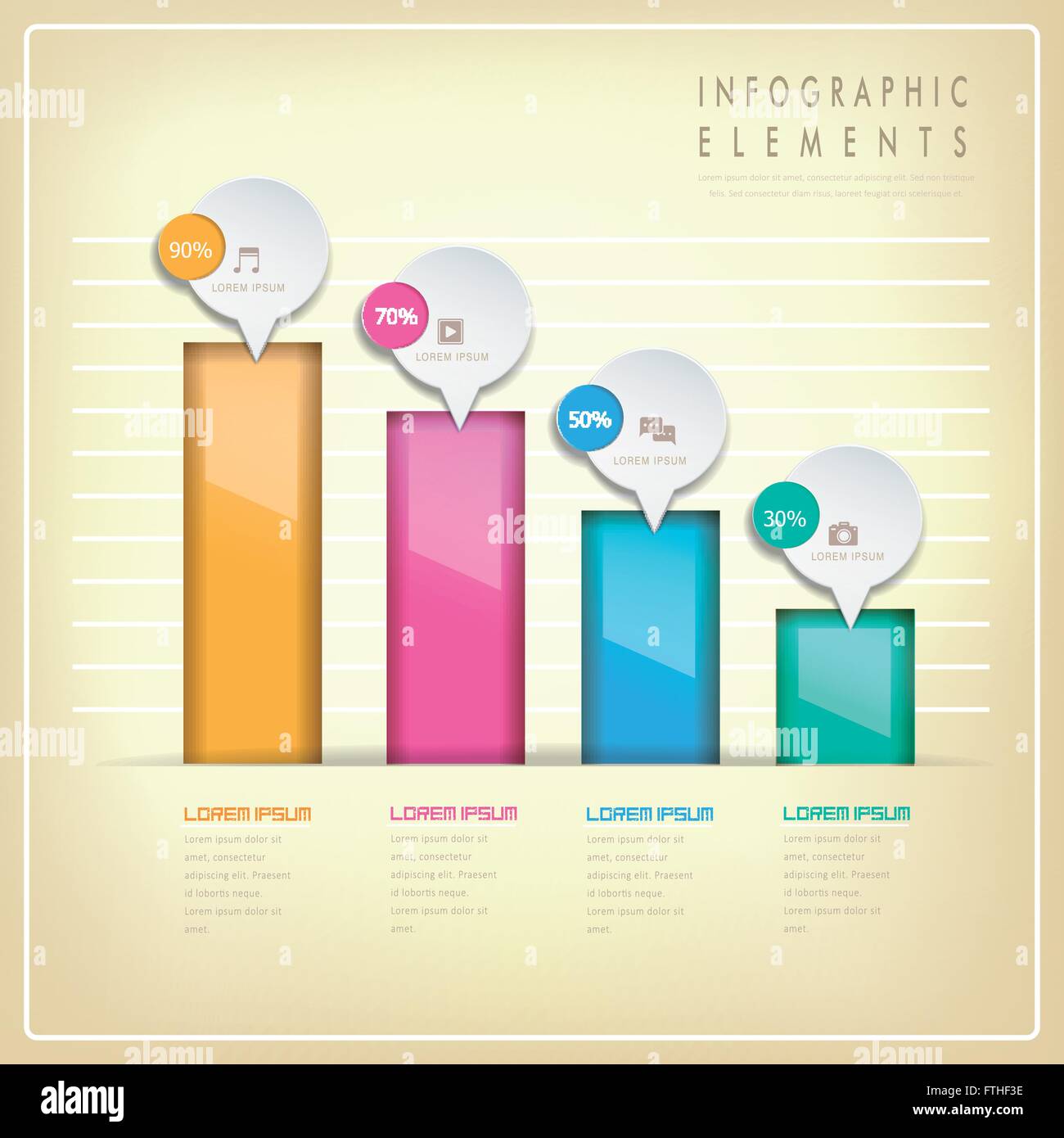 modern glossy speech bubble infographic elements template Stock Vector ...