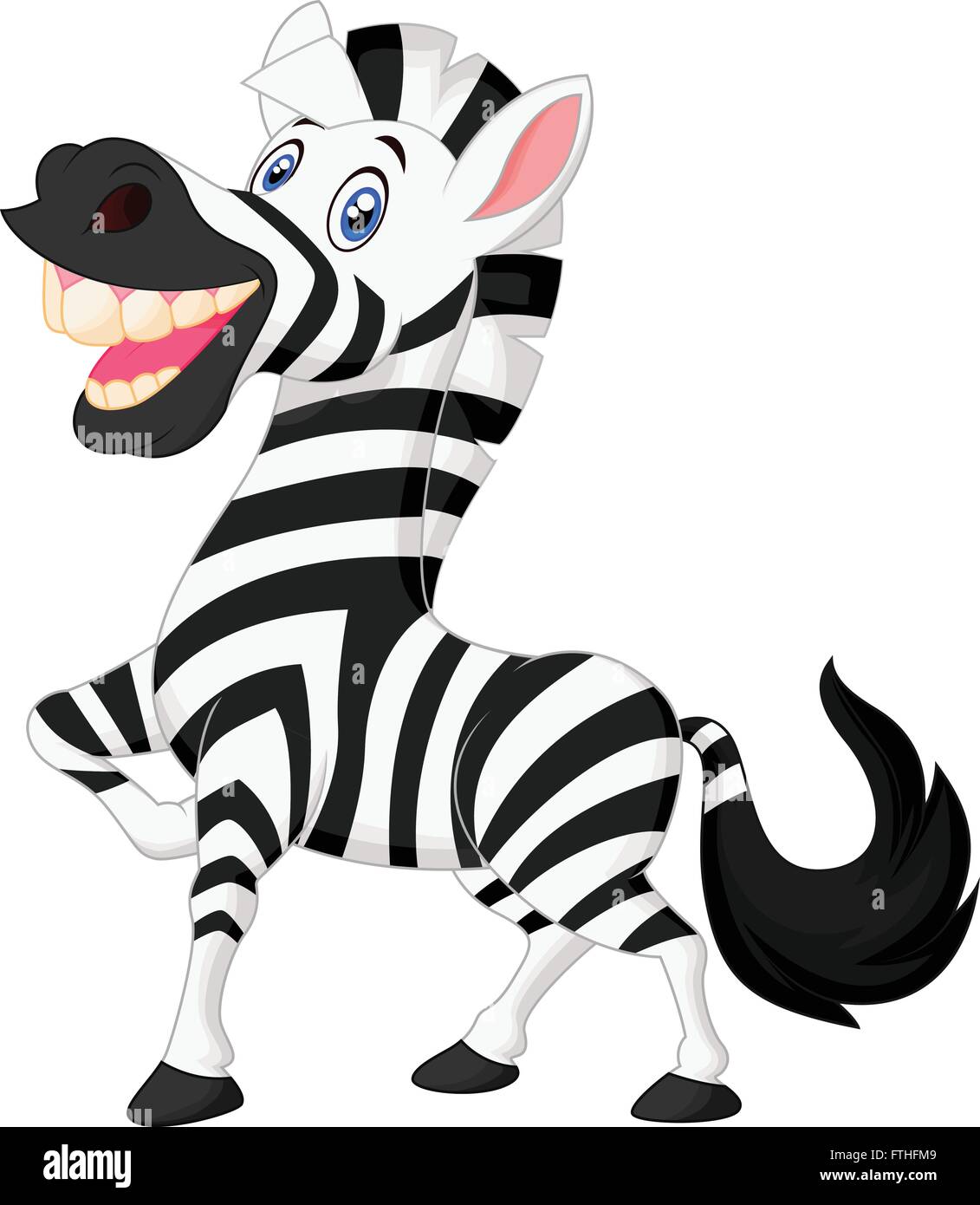 Happy zebra cartoon Stock Vector Image & Art - Alamy