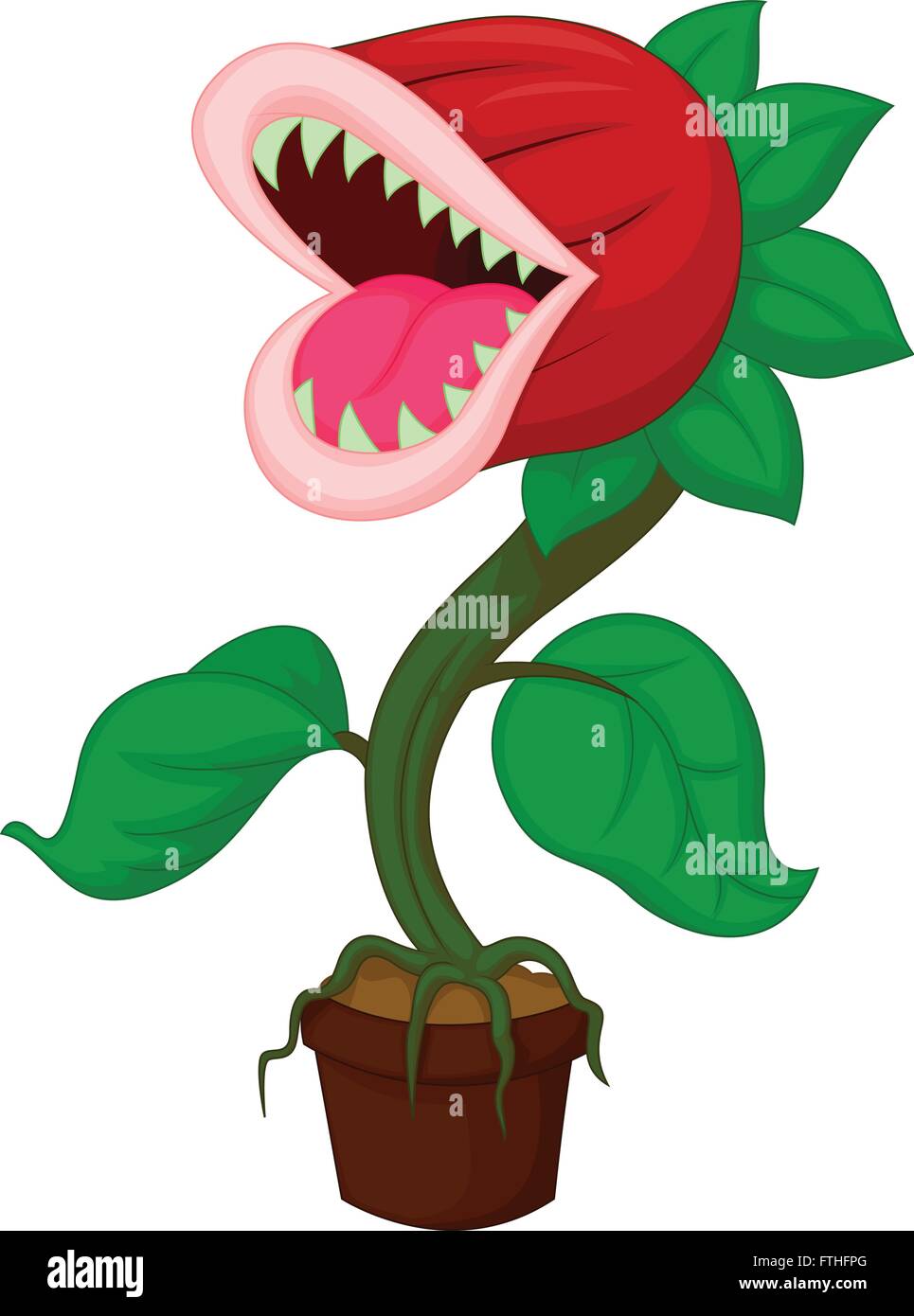 Carnivorous plant flower Stock Vector Images - Alamy