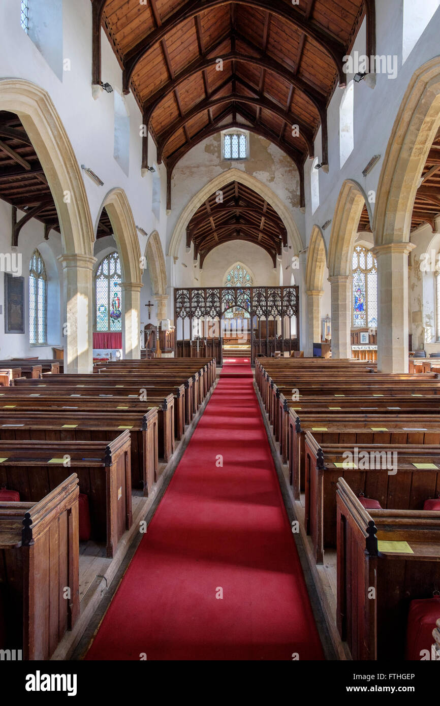 Nave of St Mary the Virgin Anglican church, Happisburgh, Norfolk