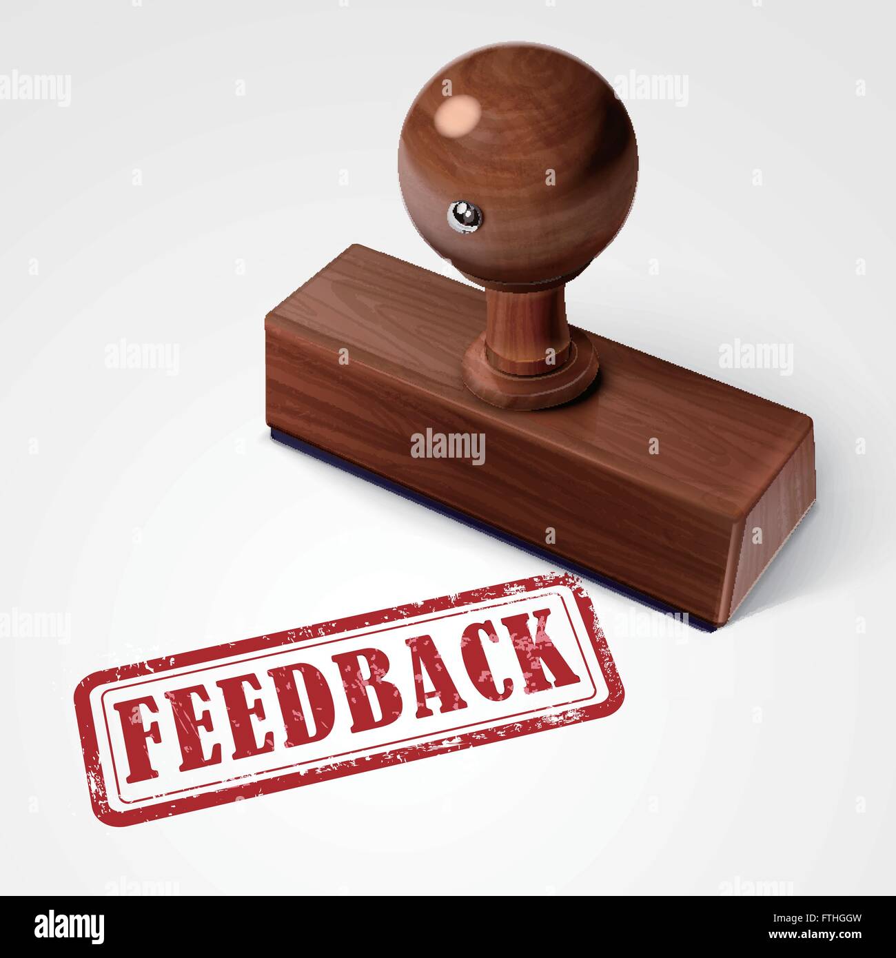 stamp feedback in red over white background Stock Vector Image & Art ...