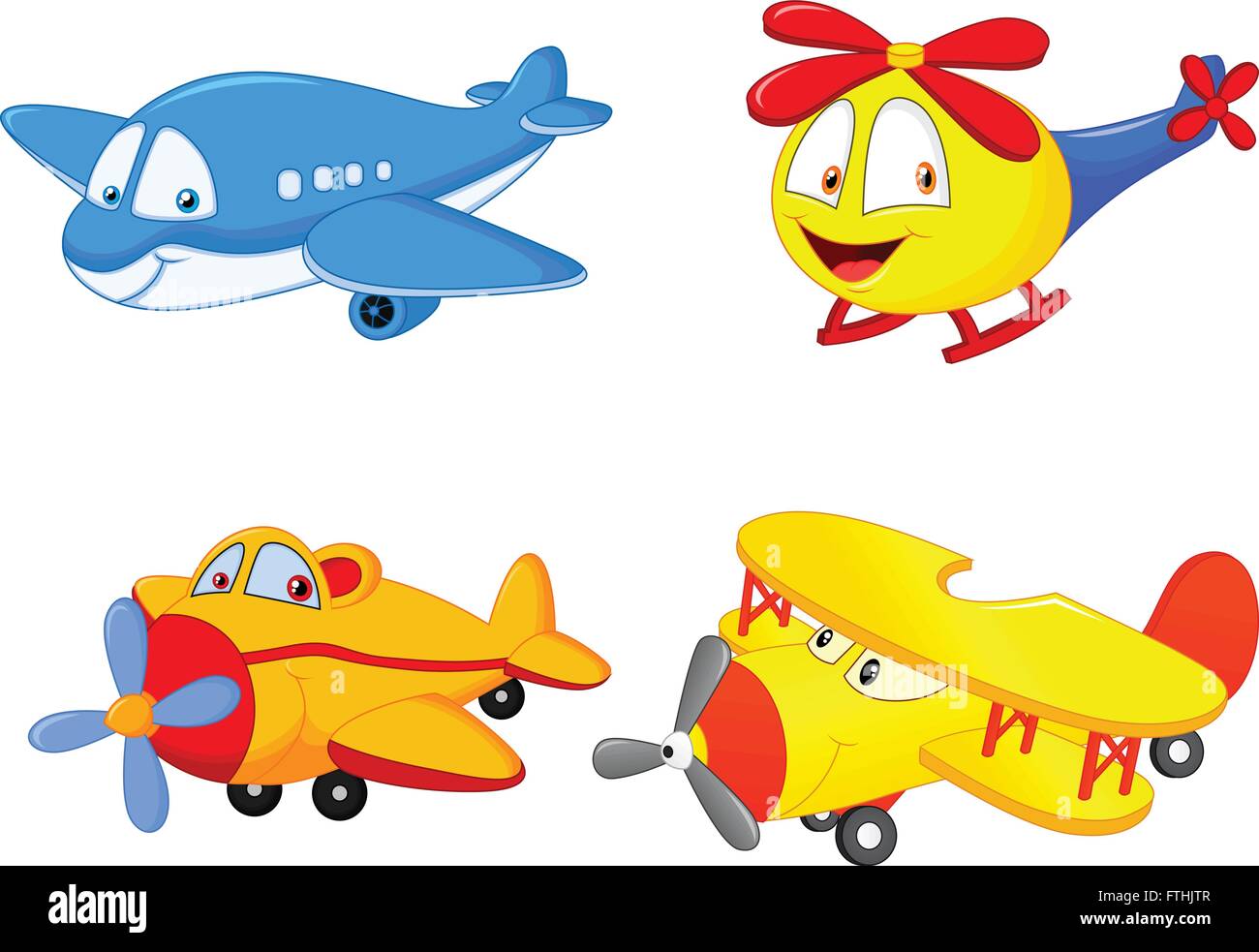 Cartoon plane Stock Vector