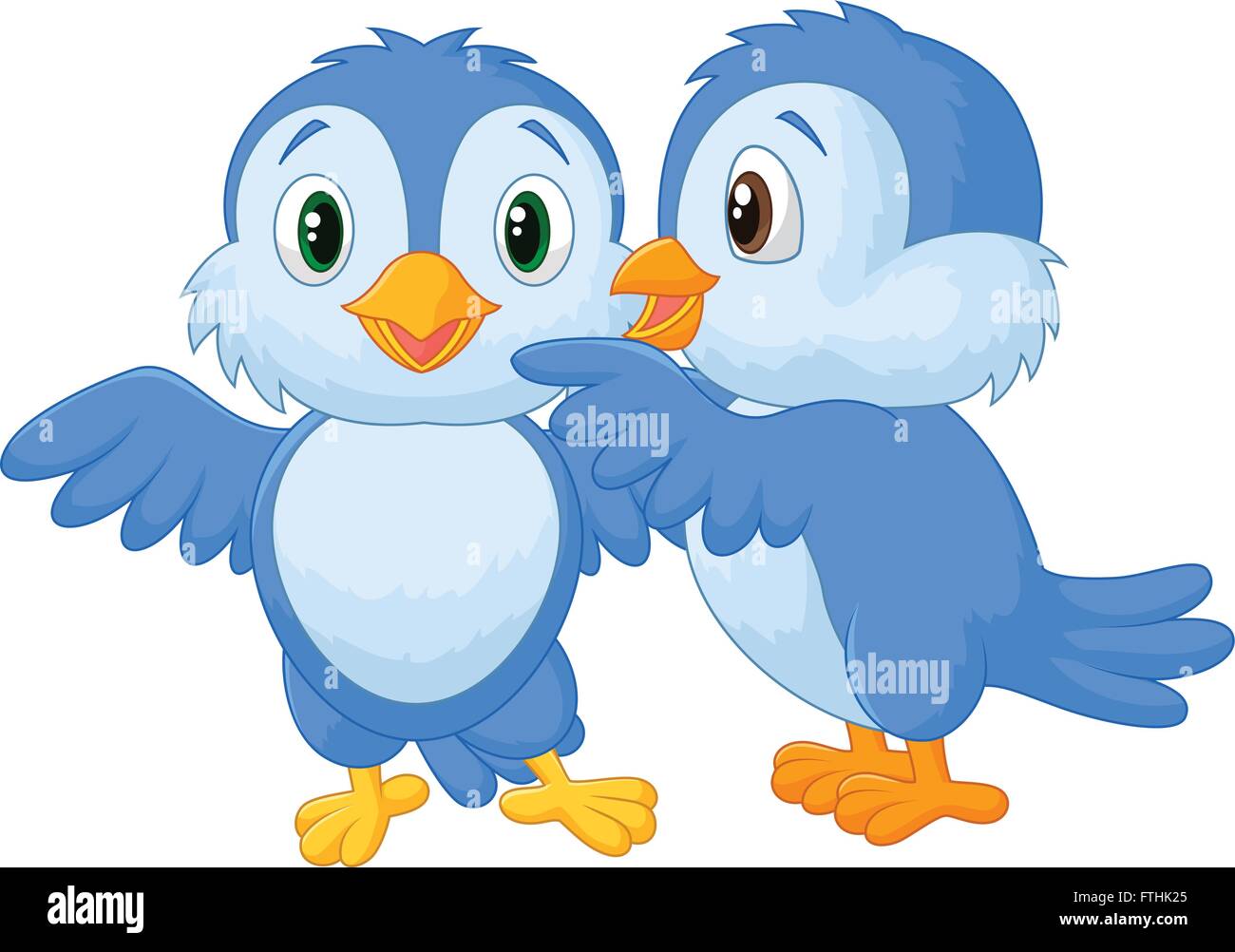 Whispering bird Stock Vector