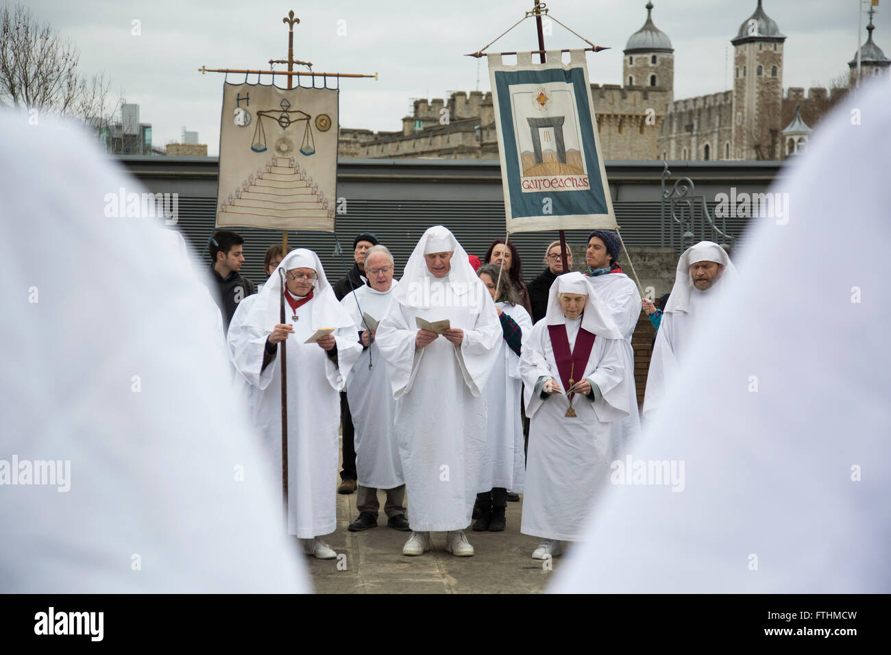 The Druid Order Spring Equinox ceremony held at Tower Hill Terrace in