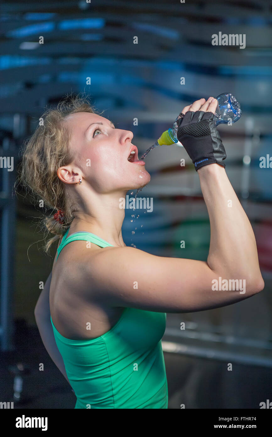 fitness girl in gym Stock Photo - Alamy