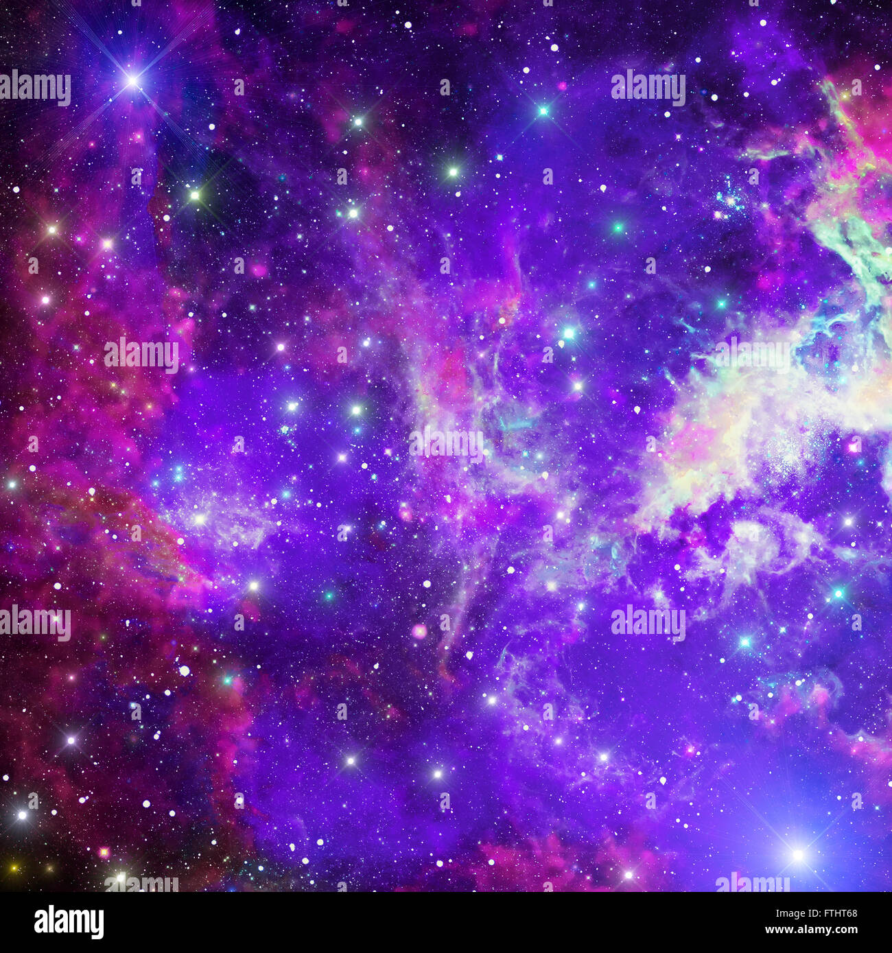 Abstract space background with bright stars and nebula Stock Photo - Alamy
