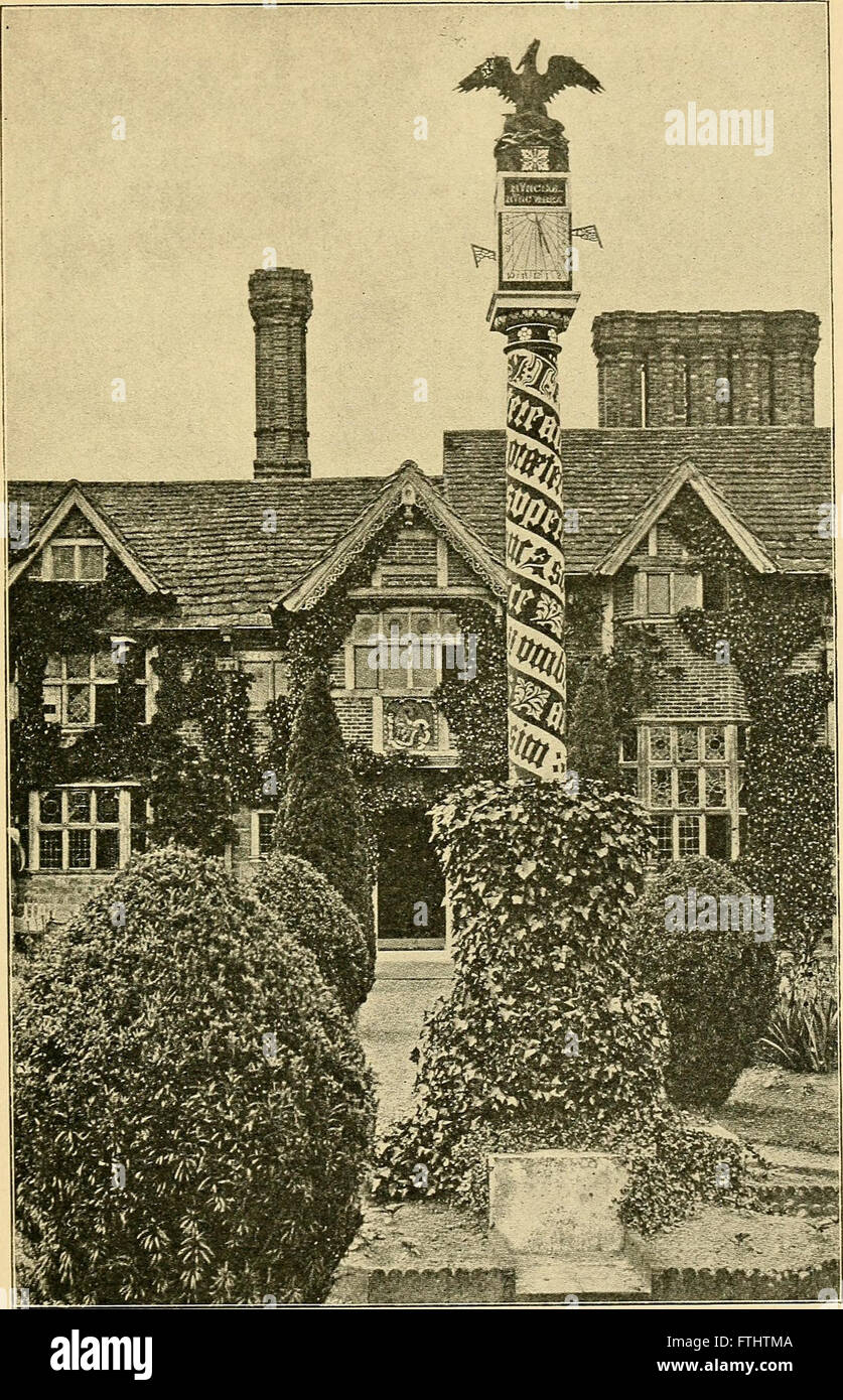 Sun dials and roses of yesterday; garden delights which are here displayed in every truth and are moreover regarded as emblems (1902) Stock Photo