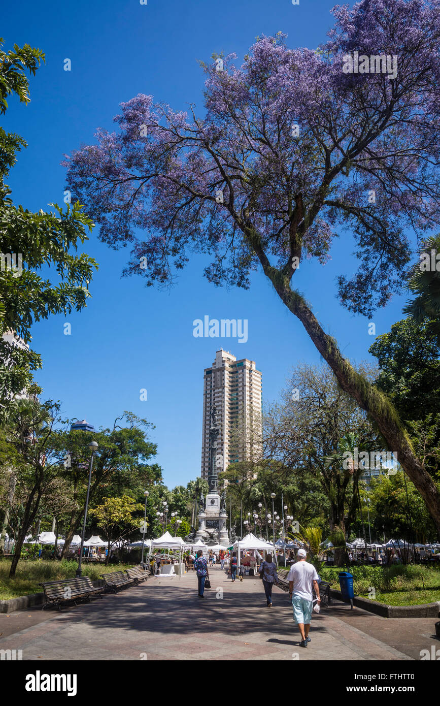 Largo do Campo Grande, central square also known as Praça 2 de Julho, Salvador, Bahia, Brazil Stock Photo