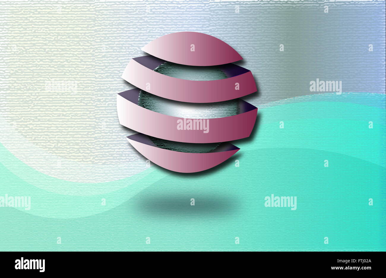 Two Color Abstract 2d abstract illustration with multiple colors to be used as a ...
