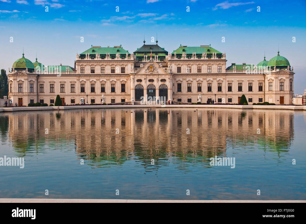 Beautiful view on Schoenbrunn palace in Vienna, Austria. Stock Photo