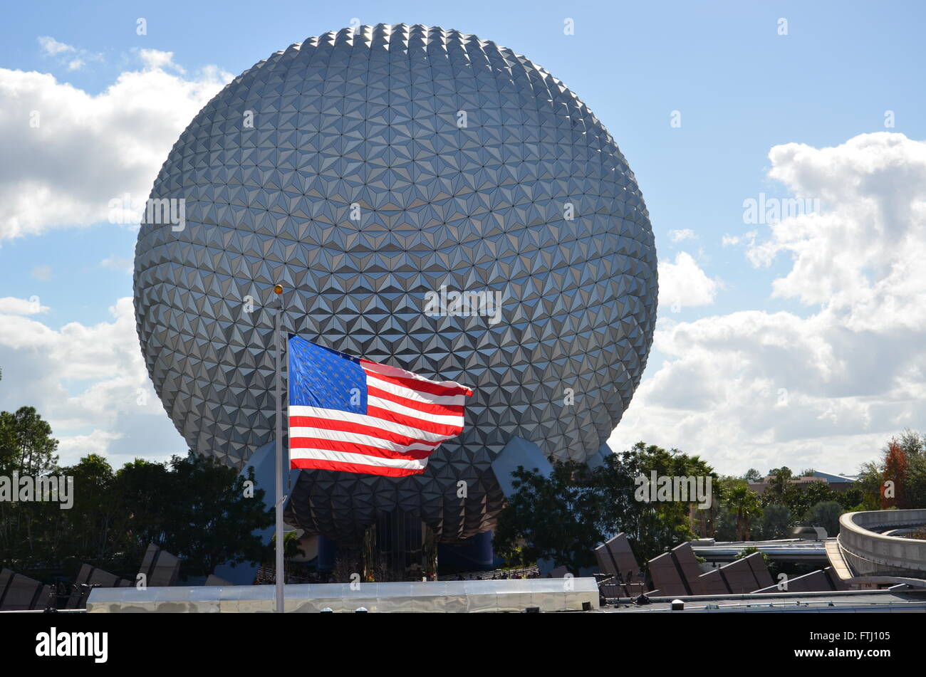 Epcot is the second of four theme parks at Walt Disney World Stock Photo