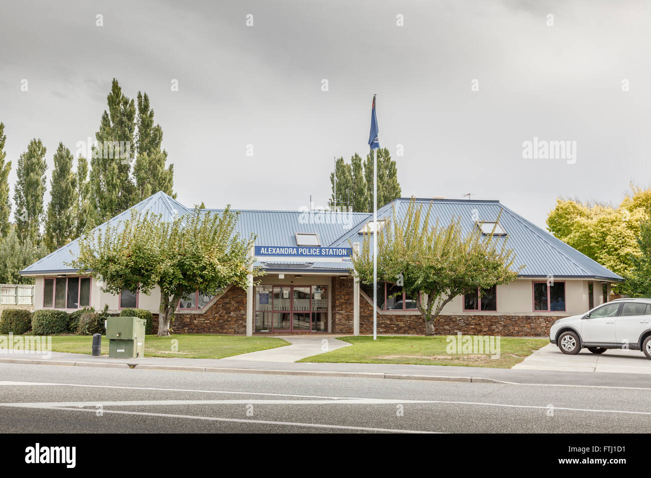 Police Station at Alexandra,Otago,South Island,New Zealand Stock Photo