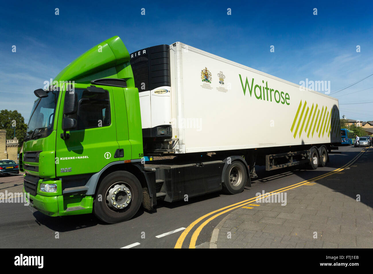 Waitrose delivery lorry Stock Photo