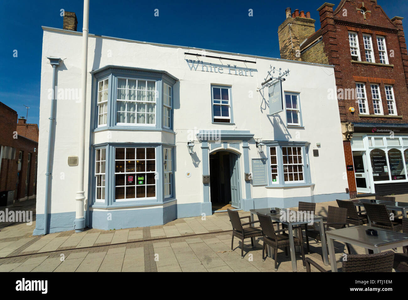 White Hart pub / inn, in St Ives, Cambridgeshire, UK Stock Photo Alamy