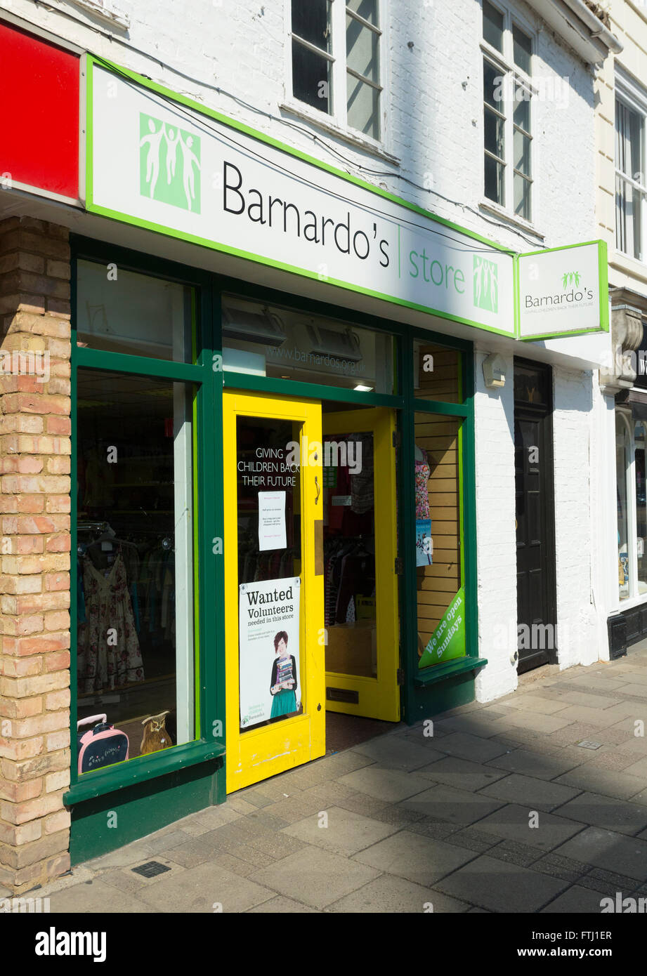 Barnardo's charity shop Stock Photo
