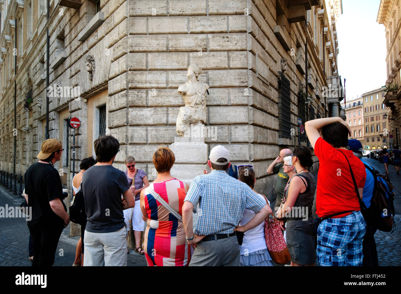 Italy, Lazio, Rome, Pasquino, one of the Talking Statues of Rome at