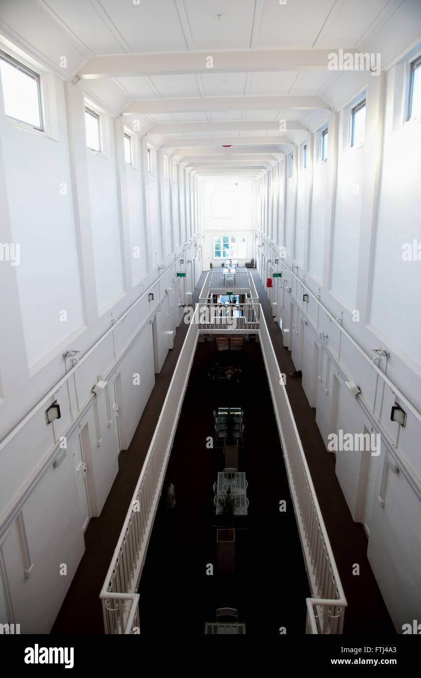 Old Prison Cell Corridor Stock Photo