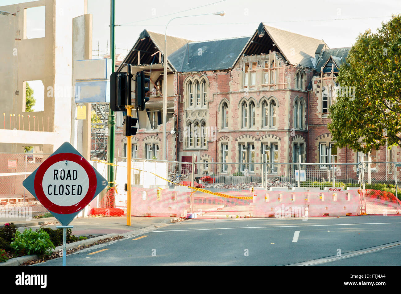 Christchurch Earthquake 2011 - New Zealand Stock Photo