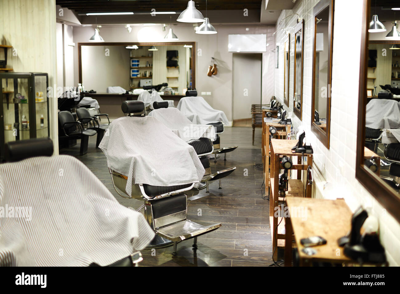 Modern barbershop Stock Photo