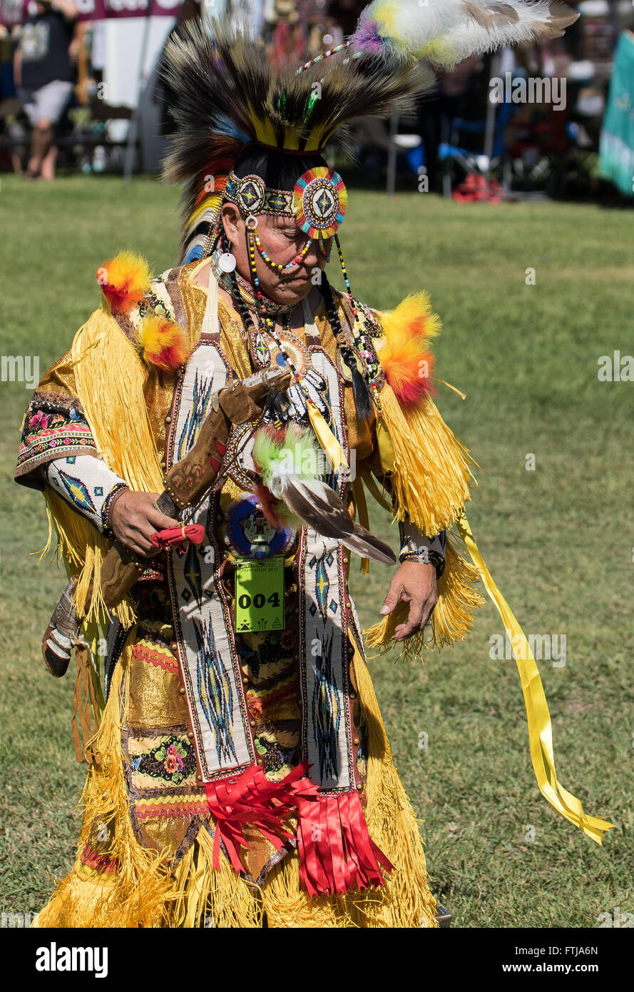 Native American Dancer at the Stillwater Pow-wow, Anderson, California