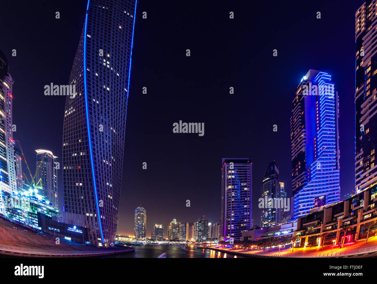 Modern buildings in Dubai Marina, Dubai, UAE Stock Photo Alamy