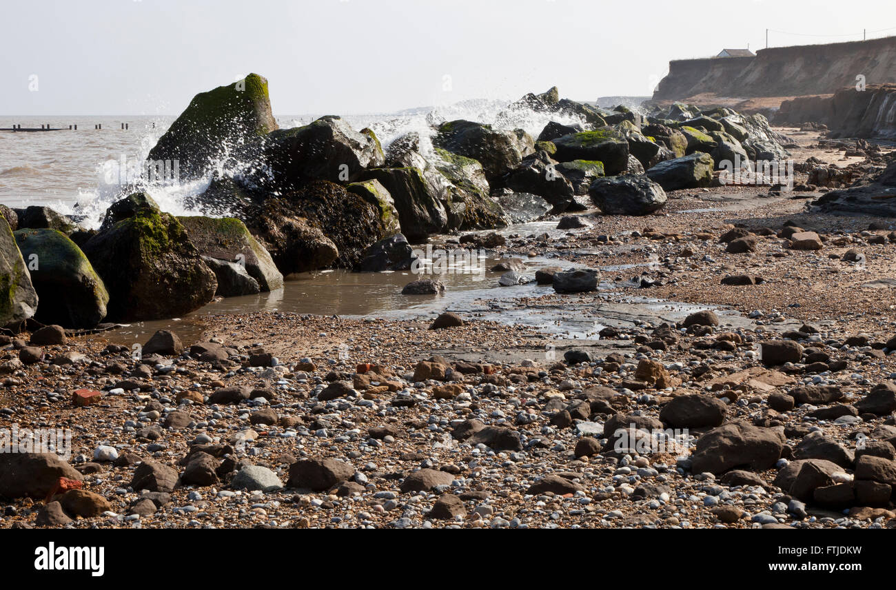 Sea defenses coastal erosion happisburgh hi-res stock photography and ...