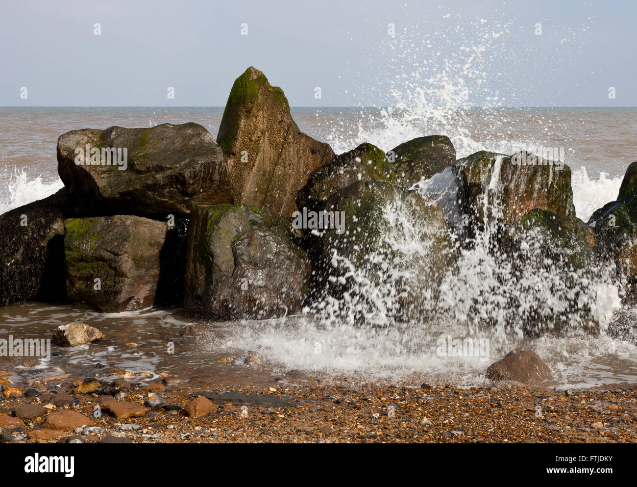 Sea defenses coastal erosion happisburgh hi-res stock photography and ...