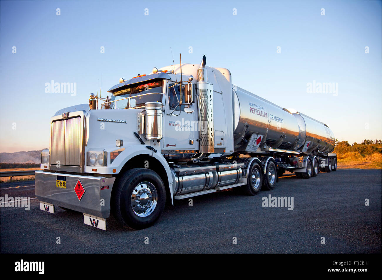 North Coast Petroleum fuel tanker, Lismore, NSW, Australia Stock Photo Alamy