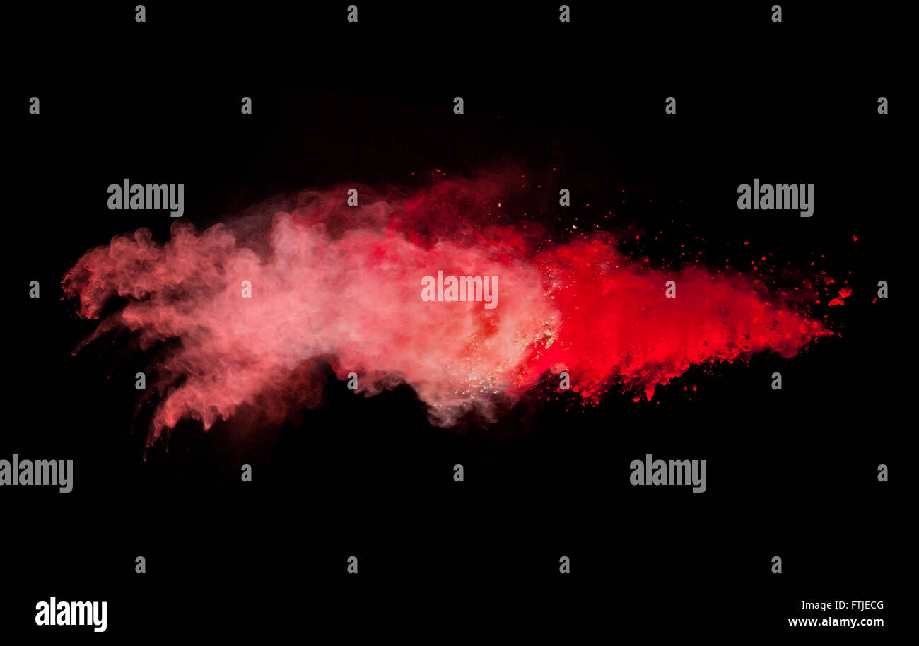 Orange powder explosion hi-res stock photography and images - Alamy